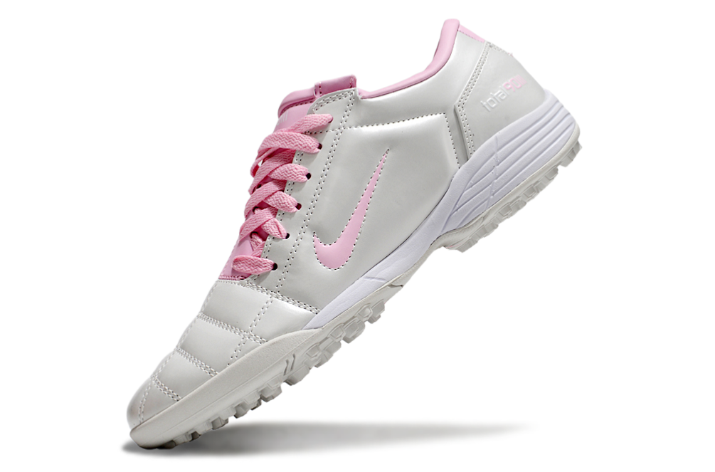 Tenis de Fútbol Nike Total 90 TF - Blanco / Rosado (Césped Sintético / Turf)