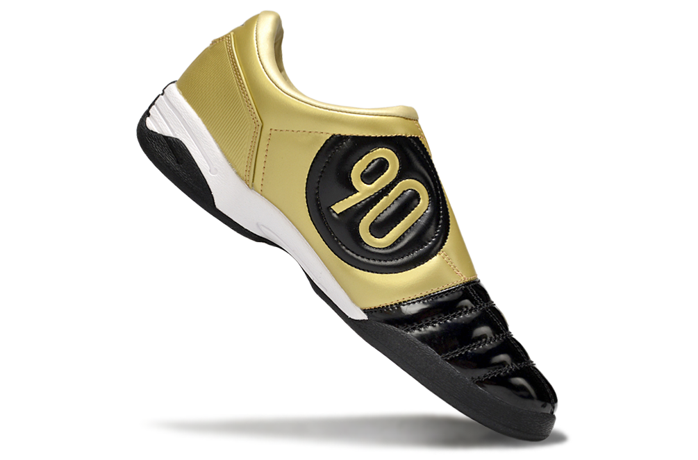 Tenis de Fútbol Nike Total 90 IC - Negro / Dorado (Césped Interior / Futsal)