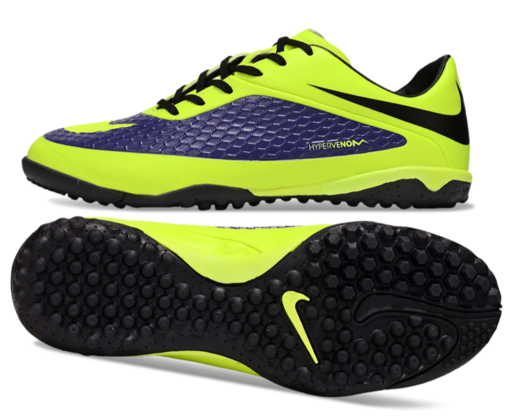Tenis de Fútbol Nike Hypervenom Phantom TF - Amarillo / Morado (Césped Sintético / Turf)