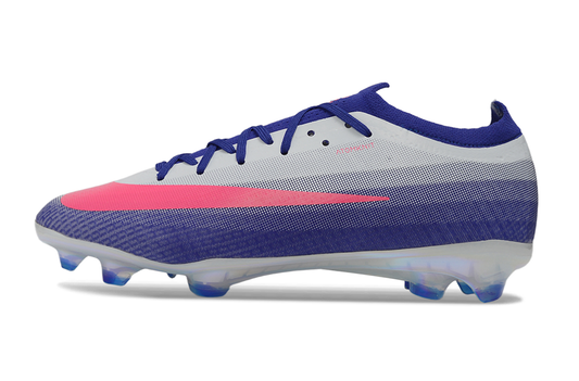 Tacos de Fútbol Nike Mercurial Vapor 17 Elite FG - Blanco, Azul y Rosa Fucsia (Césped Natural)