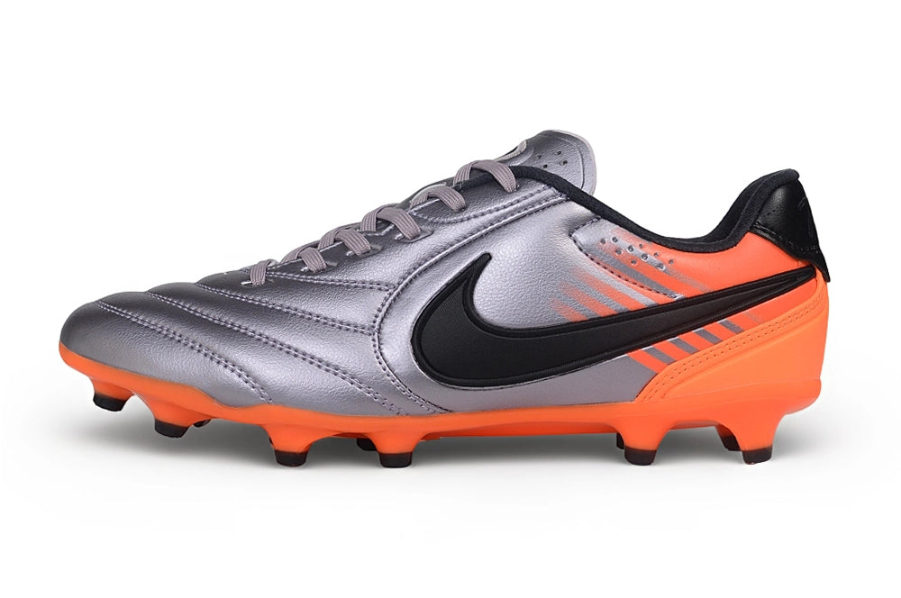 Tacos de Fútbol Nike Tiempo Ligera Pro FG - Gris / Naranja (Césped Natural / Firm Ground)