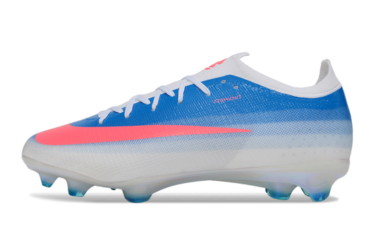 Tacos de Fútbol Nike Mercurial Vapor 17 Elite FG - Blanco, Azul y Rosado (Césped Natural)