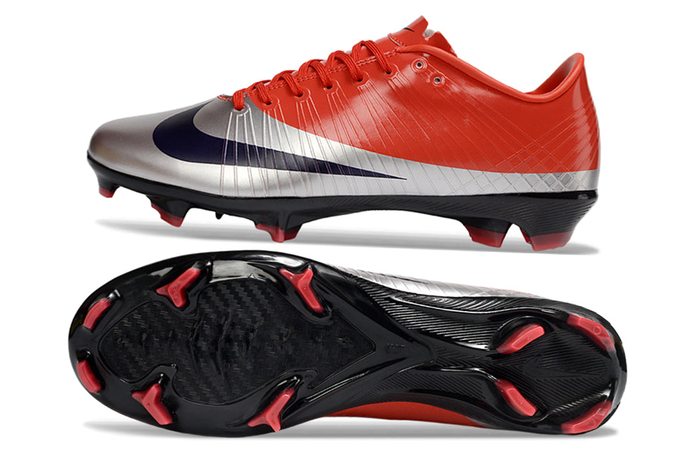 Tacos de Fútbol Nike Mercurial FG - Rojo / Plata (Césped Natural / Firm Ground)