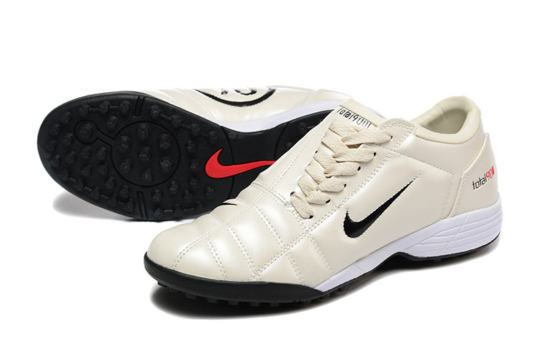 Tenis de Fútbol Nike Total 90 TF - Beige / Negro (Césped Sintético / Turf)