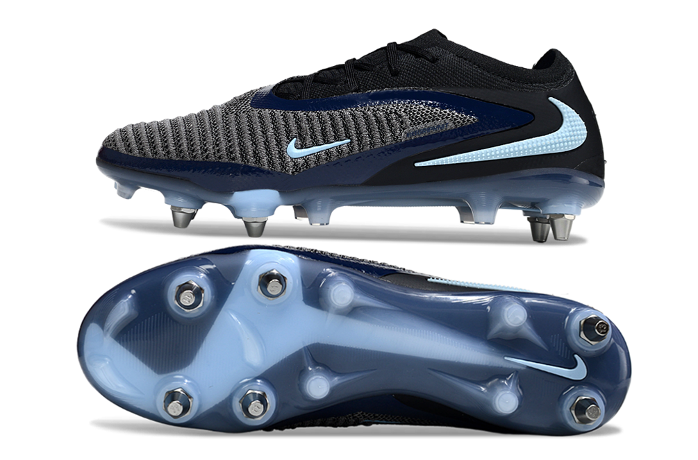 Tacos de Fútbol Nike Phantom GX 2 Elite SG - Negro / Azul (Césped Natural / Soft Ground)