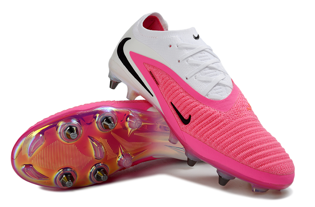 Tacos de Fútbol Nike Phantom GX 2 Elite SG - Blanco / Rosa (Césped Natural / Soft Ground)