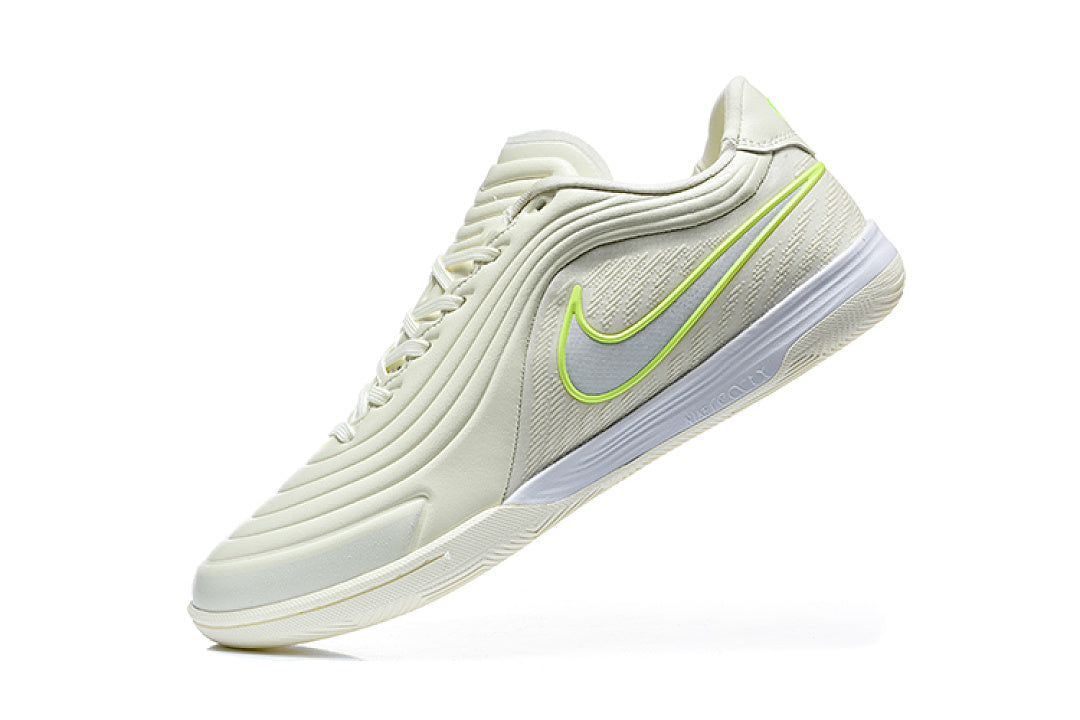 Tenis de Fútbol Nike Tiempo IC - Blanco / Verde Limón (Césped Interior / Futsal)