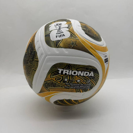 Balón Adidas FIFA Trionda Pro Final (Blanco, Dorado y Negro)