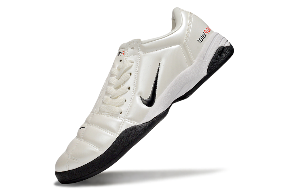 Tenis de Fútbol Nike Total 90 IC - Blanco / Negro (Césped Interior / Futsal)