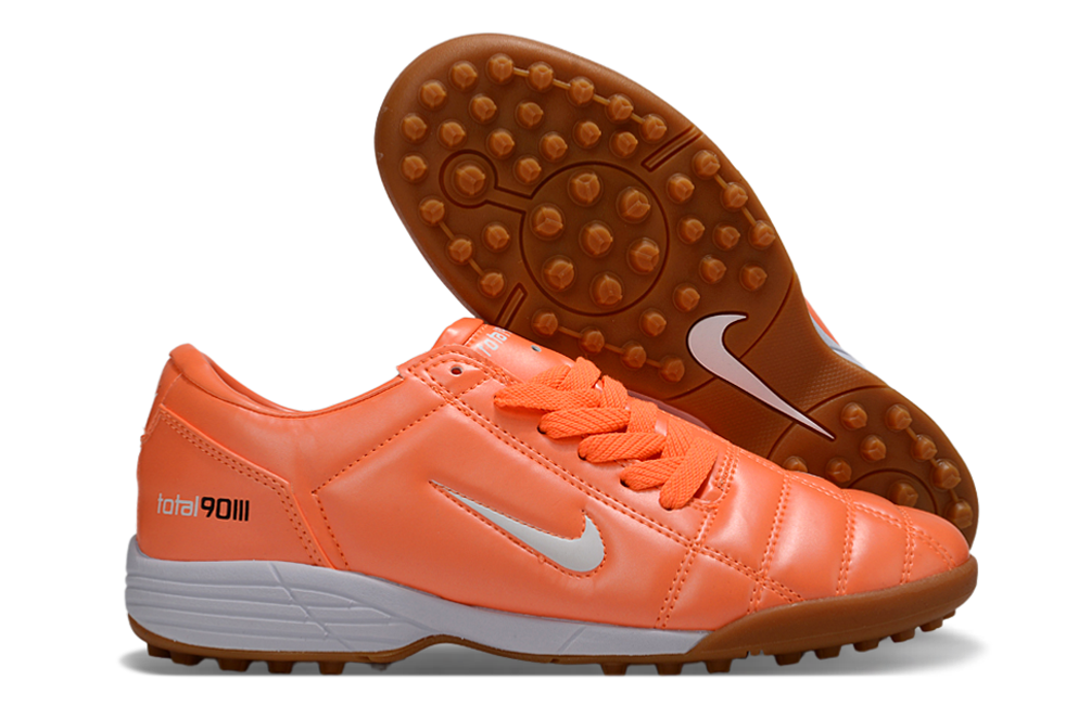 Tenis de Fútbol Nike Total 90 TF - Naranja / Blanco (Césped Sintético / Turf)