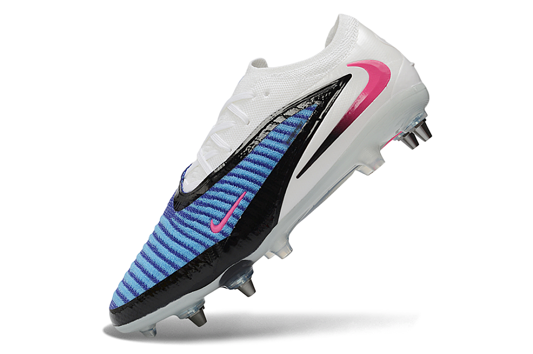 Tacos de Fútbol Nike Phantom GX 2 Elite SG - Blanco / Azul (Césped Natural / Soft Ground)