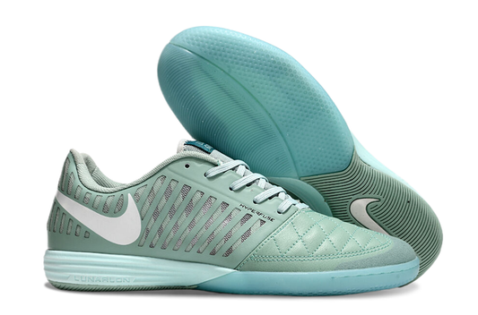 Tenis de Fútbol Nike Lunar Gato II - Verde Menta con Swoosh Blanco y Suela Verde (Césped Interior / Futsal)