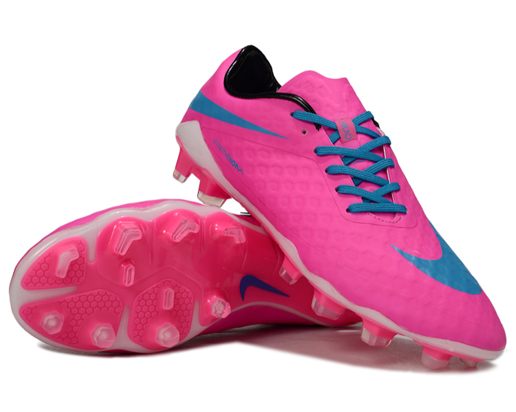 Tacos de Fútbol Nike Hypervenom Phantom FG - Rosado / Azul (Césped Natural / Firm Ground)