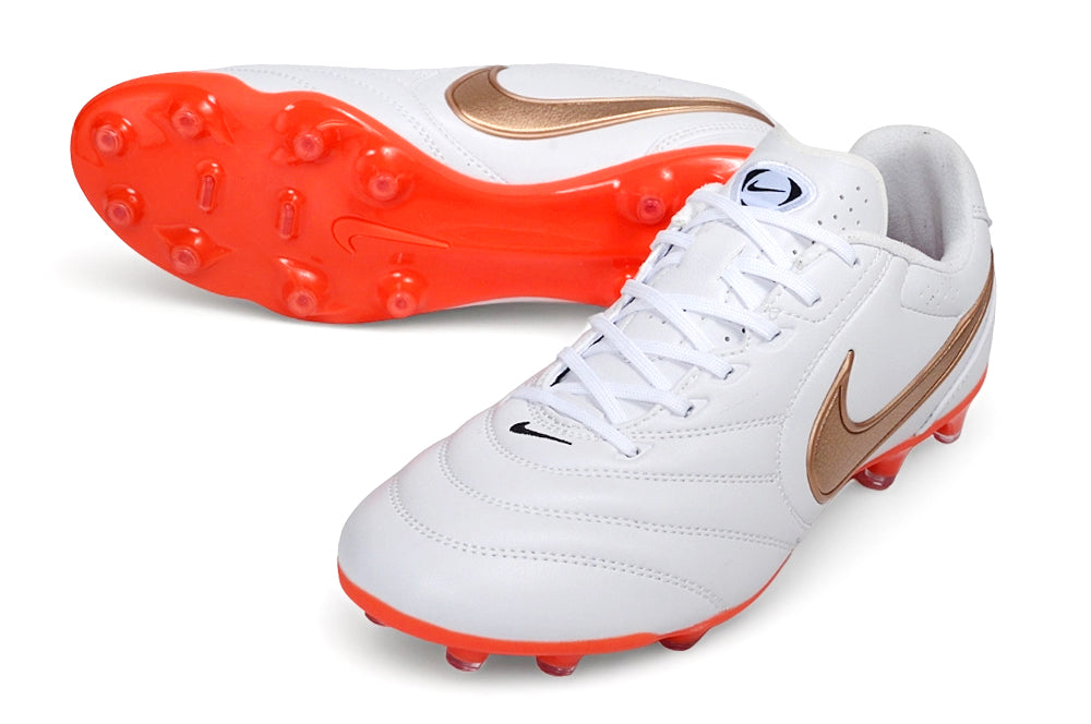 Tacos de Fútbol Nike Tiempo Ligera Pro FG - Blanco / Dorado (Césped Natural / Firm Ground)