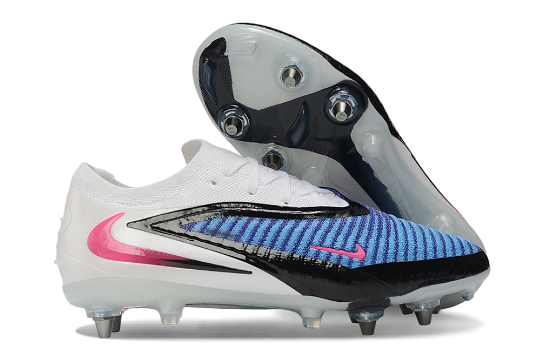 Tacos de Fútbol Nike Phantom GX 2 Elite SG - Blanco / Azul (Césped Natural / Soft Ground)