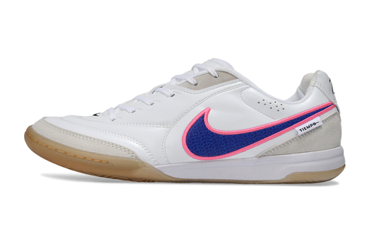 Tenis de Fútbol Nike Tiempo Legend 9 Club IC - Blanco, Azul y Rosa (Césped Interior / Futsal)