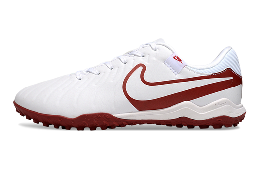 Tenis de Fútbol Nike Tiempo Legend 9 Pro TF - Blanco y Rojo (Sintético / Turf)
