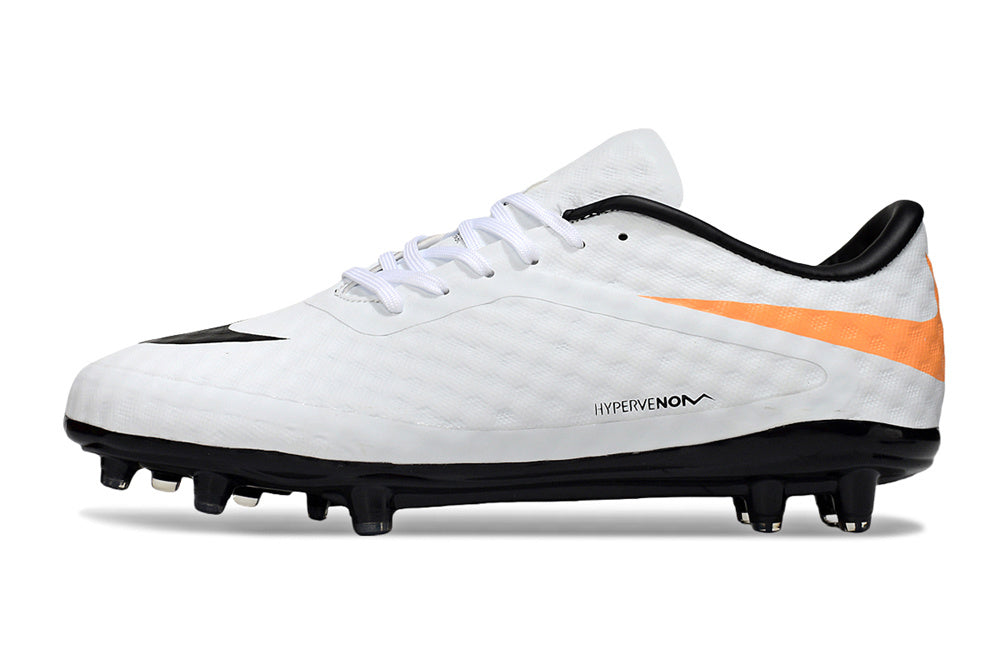 Tacos de Fútbol Nike Hypervenom Phantom FG - Blanco / Naranja (Césped Natural / Firm Ground)