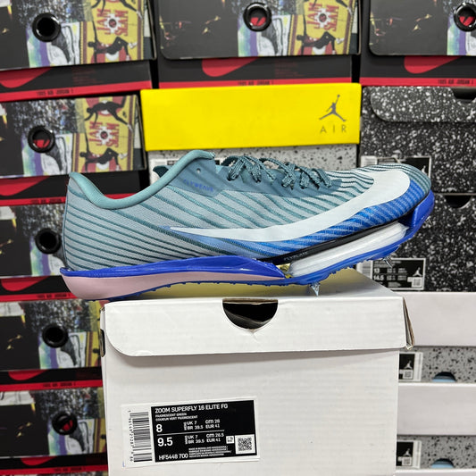 Spikes Nike Air Zoom MaxFly 2 (Azul Claro y Blanco)