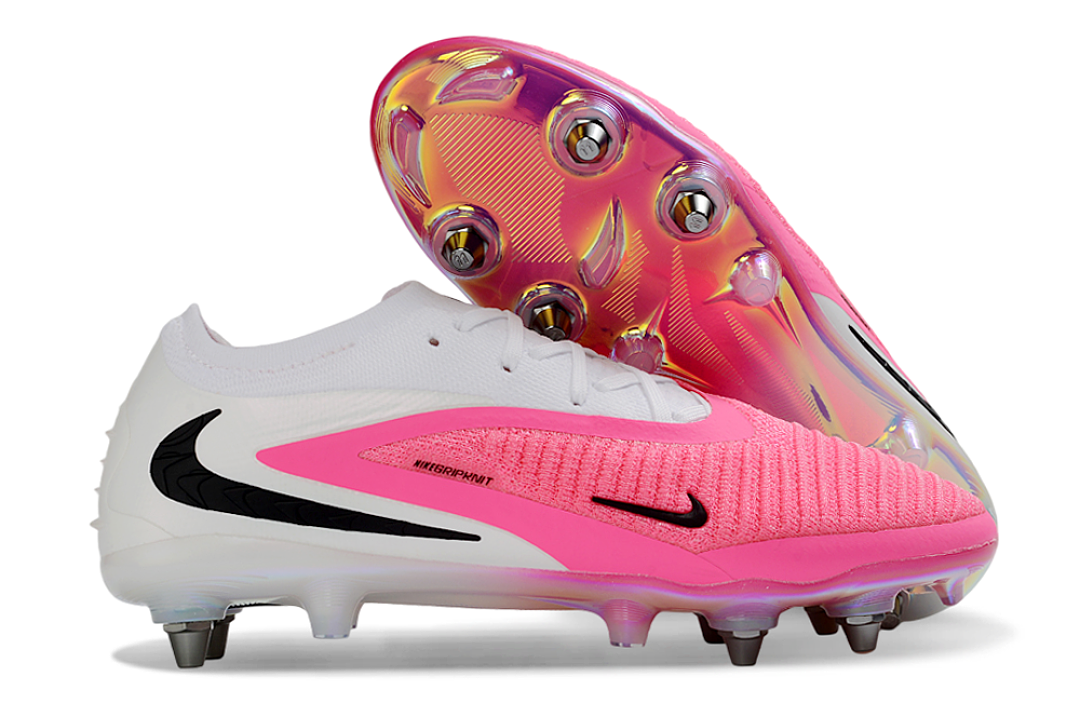 Tacos de Fútbol Nike Phantom GX 2 Elite SG - Blanco / Rosa (Césped Natural / Soft Ground)