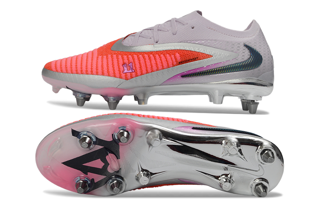 Tacos de Fútbol Nike Phantom GX 2 Elite SG - Plateado / Naranja (Césped Natural / Soft Ground)