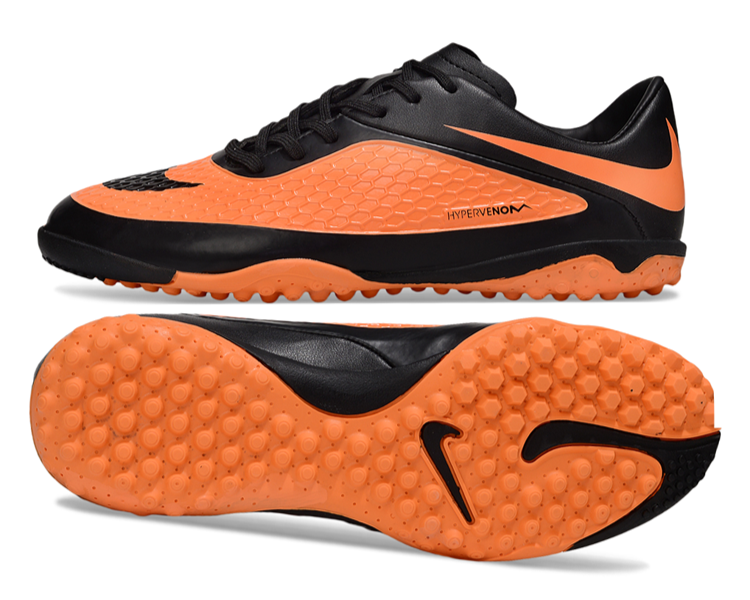 Tenis de Fútbol Nike Hypervenom Phantom TF - Naranja / Negro (Césped Sintético / Turf)