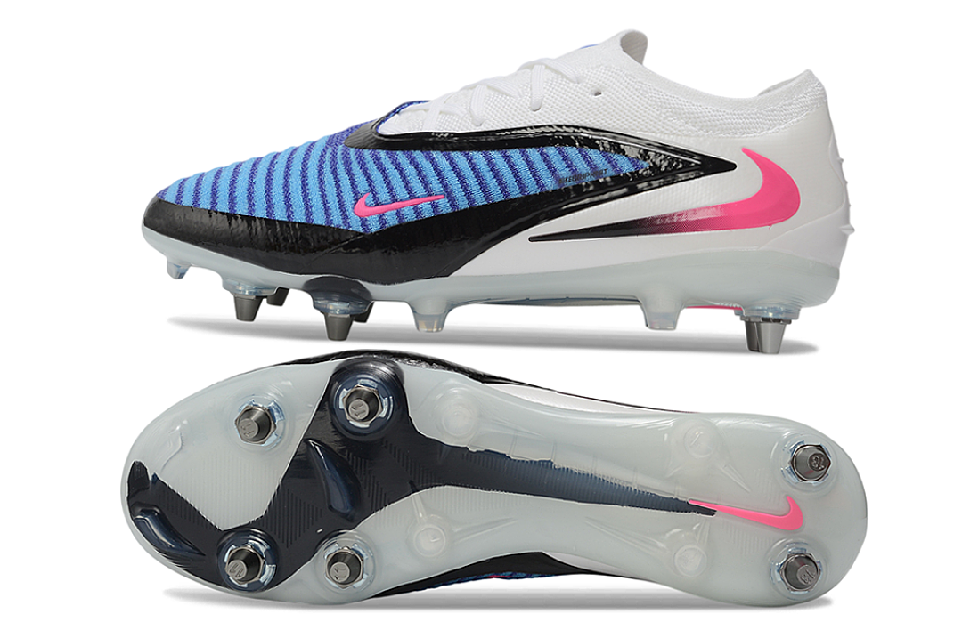 Tacos de Fútbol Nike Phantom GX 2 Elite SG - Blanco / Azul (Césped Natural / Soft Ground)