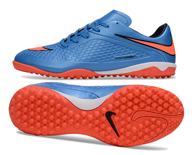 Tenis de Fútbol Nike Hypervenom Phantom TF - Azul / Naranja (Césped Sintético / Turf)