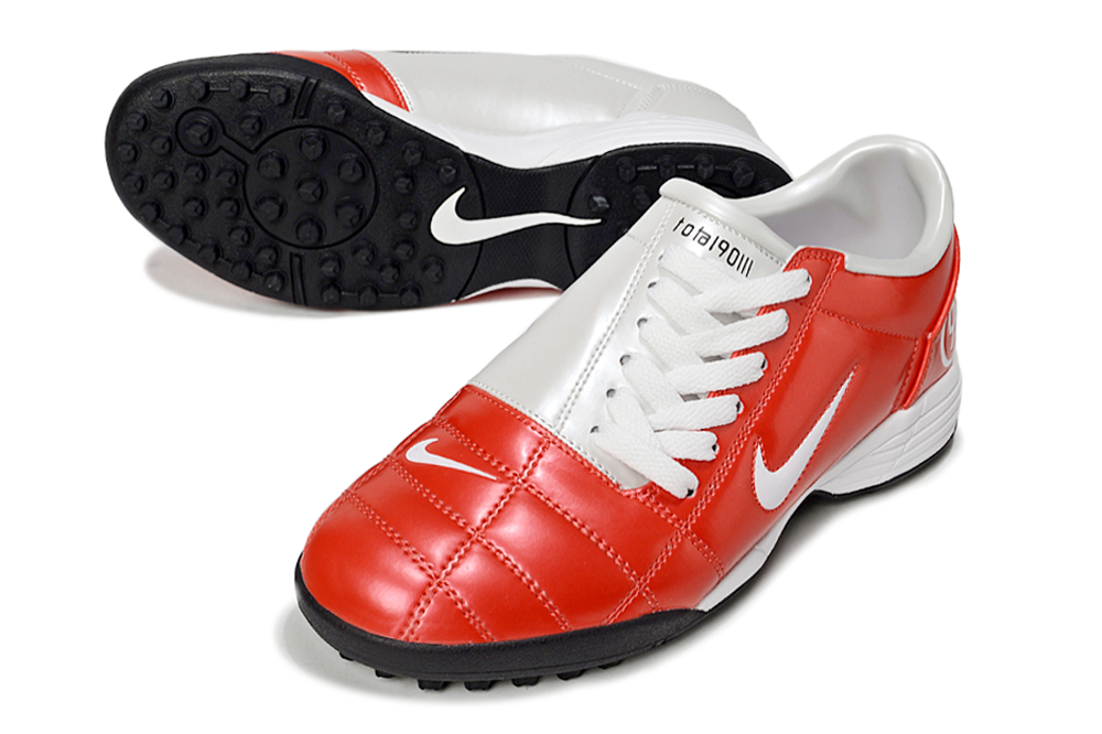 Tenis de Fútbol Nike Total 90 TF - Rojo / Blanco (Césped Sintético / Turf)