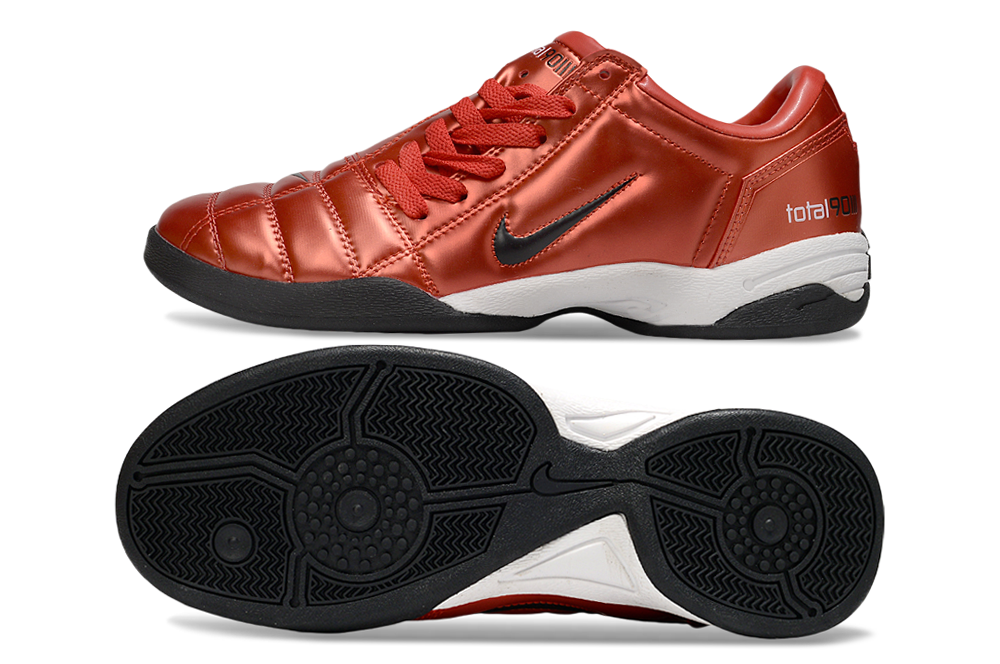 Tenis de Fútbol Nike Total 90 IC - Rojo / Negro (Césped Interior / Futsal)