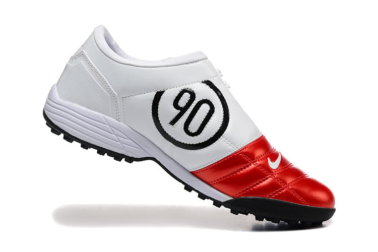 Tenis de Fútbol Nike Total 90 TF - Rojo / Blanco (Césped Sintético / Turf)