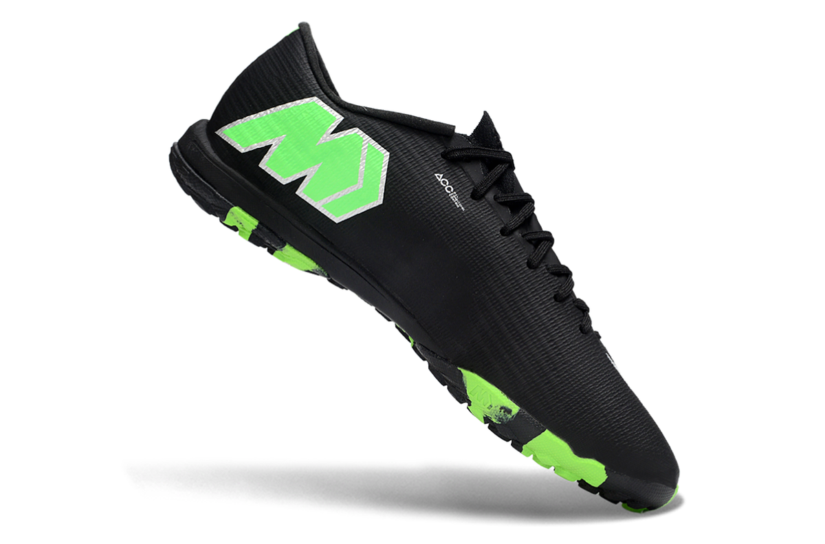 Tenis de Fútbol Nike Mercurial Vapor Academy TF - Negro y Verde Lima (Sintético / Turf)