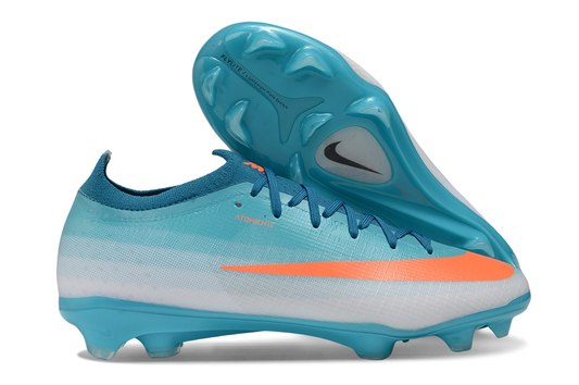 Tacos de Fútbol Nike Mercurial Vapor 17 Elite FG - Azul Turquesa, Blanco y Naranja (Césped Natural)