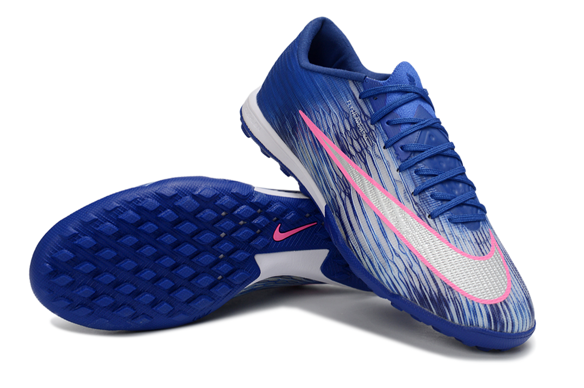 Tenis de Fútbol Nike Mercurial Vapor Academy TF - Azul, Blanco y Rosado (Sintético / Turf)