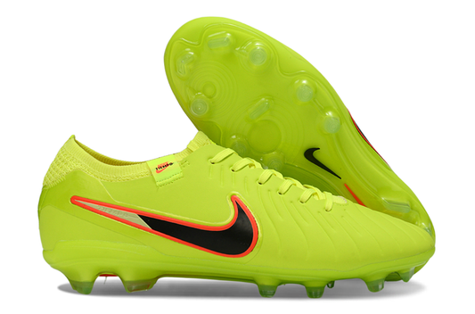 Tacos de Fútbol Nike Tiempo Legend 9 Elite FG - Amarillo Volt y Negro (Césped Natural / Firm Ground)