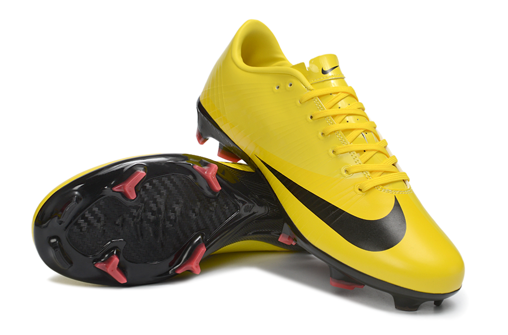 Tacos de Fútbol Nike Mercurial FG - Amarillo / Negro (Césped Natural / Firm Ground)