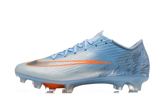 Tacos de Fútbol Nike Mercurial Vapor 17 Elite FG - Azul Cielo, Plateado y Naranja (Césped Natural)