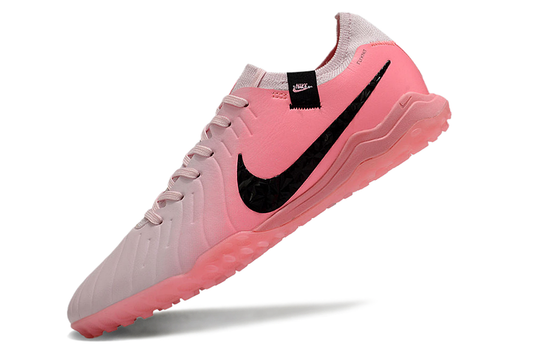Tenis de Fútbol Nike Tiempo Legend 9 Pro TF - Rosa, Degradado Blanco y Negro (Sintético / Turf)