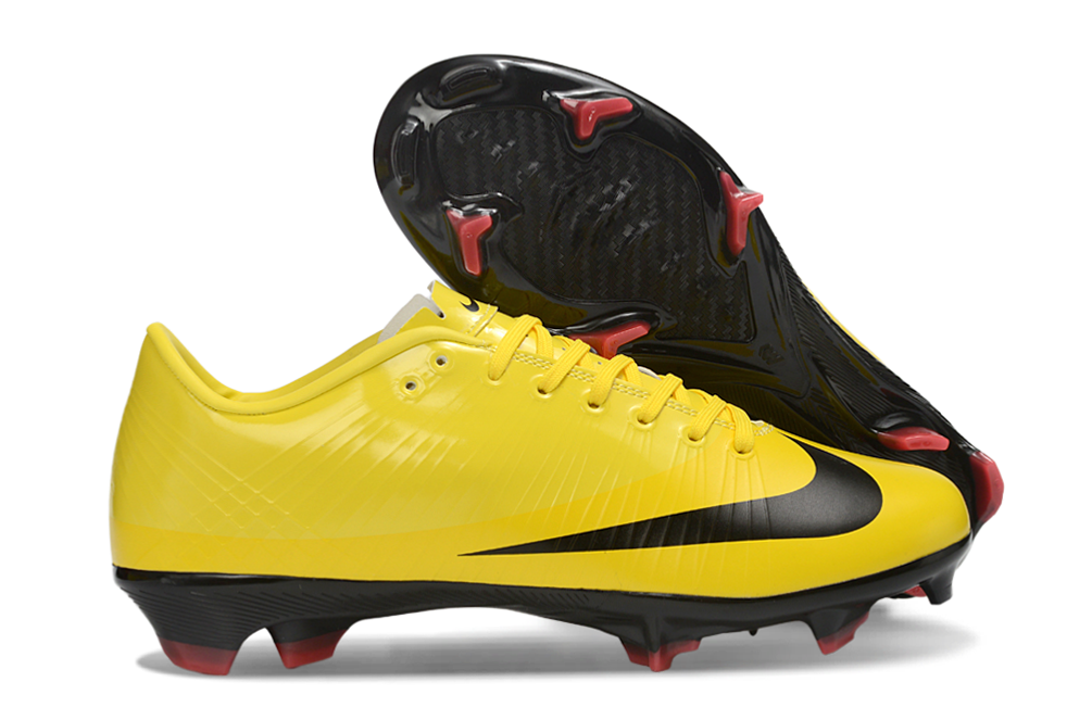 Tacos de Fútbol Nike Mercurial FG - Amarillo / Negro (Césped Natural / Firm Ground)