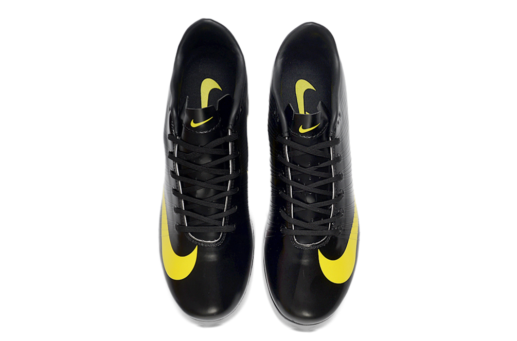 Tacos de Fútbol Nike Mercurial FG - Negro / Amarillo (Césped Natural / Firm Ground)