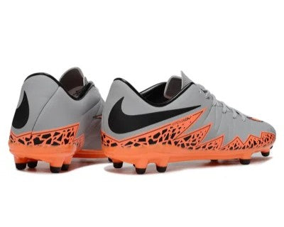 Tacos de Fútbol Nike Hypervenom Phantom II FG - Gris / Naranja (Césped Natural / Firm Ground)