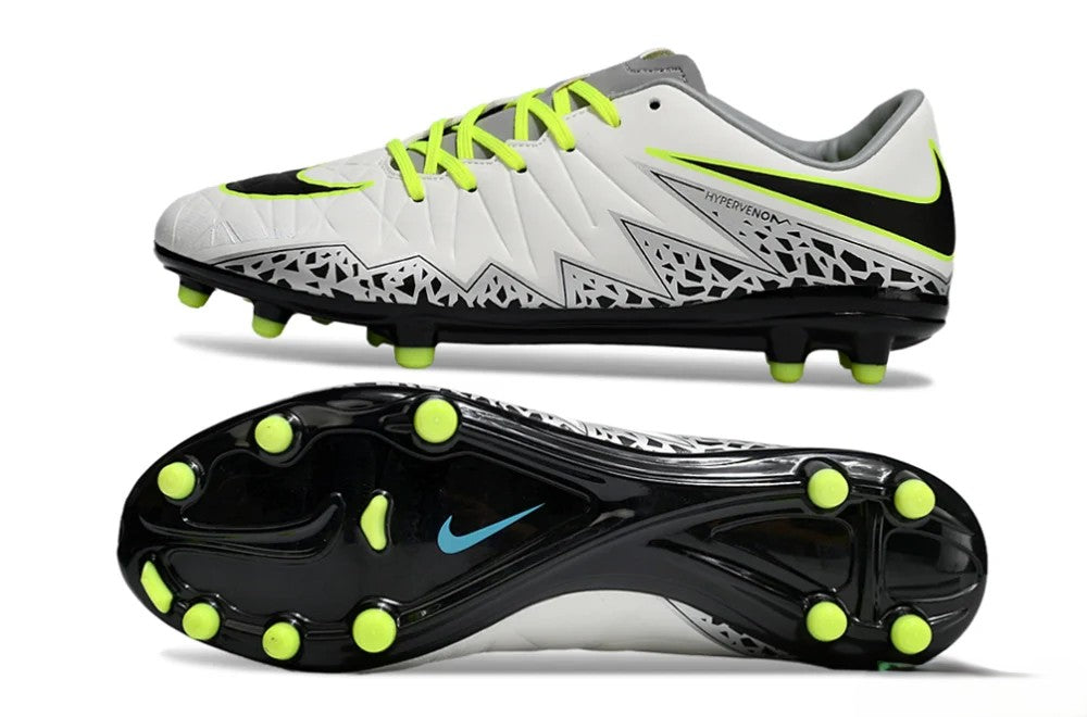 Tacos de Fútbol Nike Hypervenom Phantom II FG - Gris / Amarillo (Césped Natural / Firm Ground)