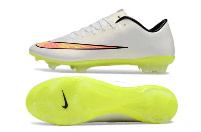 Tacos de Fútbol Nike Mercurial Vapor 10 FG - Blanco / Amarillo (Césped Natural / Firm Ground)
