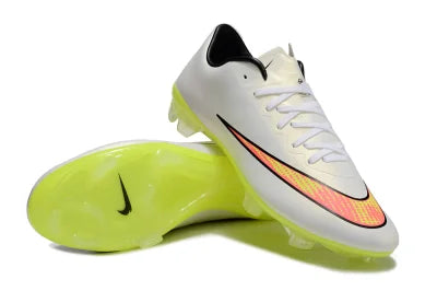Tacos de Fútbol Nike Mercurial Vapor 10 FG - Blanco / Amarillo (Césped Natural / Firm Ground)