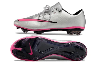 Tacos de Fútbol Nike Mercurial Vapor 10 FG - Plata / Rosado (Césped Natural / Firm Ground)