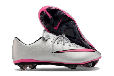 Tacos de Fútbol Nike Mercurial Vapor 10 FG - Plata / Rosado (Césped Natural / Firm Ground)