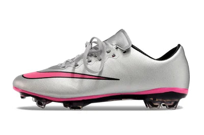 Tacos de Fútbol Nike Mercurial Vapor 10 FG - Plata / Rosado (Césped Natural / Firm Ground)