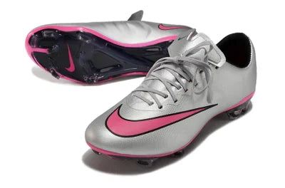 Tacos de Fútbol Nike Mercurial Vapor 10 FG - Plata / Rosado (Césped Natural / Firm Ground)